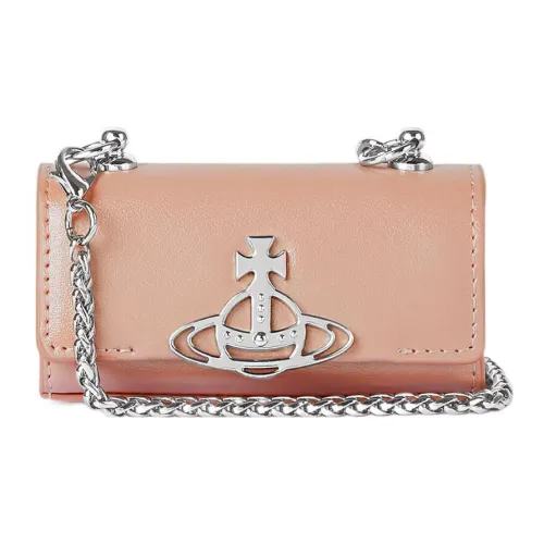 Vivienne Westwood Cow Leather Lipstick Case Handbag Shoulder Bag Women's Pink