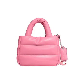 COACH Pillow Nappa Leather Tote Bag, Shopping Bag, Shoulder Bag, Crossbody Bag, Handbag Mini Women's Pink