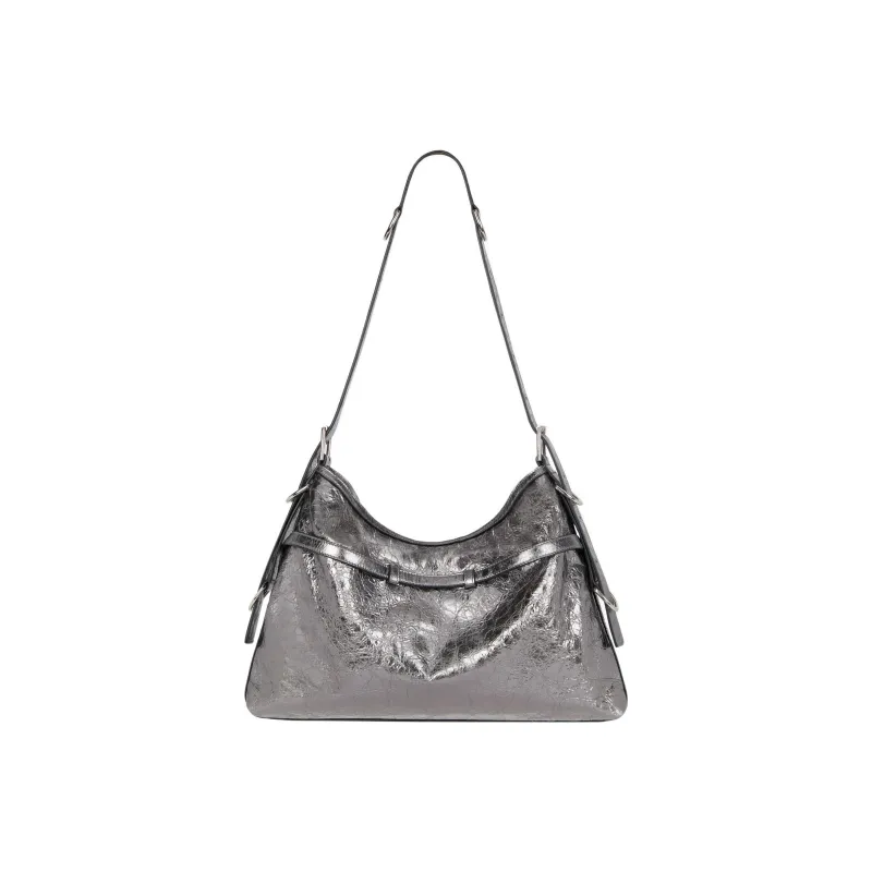 Givenchy Sheepskin Handbag, Shoulder Bag Women's Silver-2