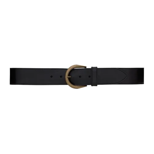 SAINT LAURENT Pointed Tip Buckled Belt