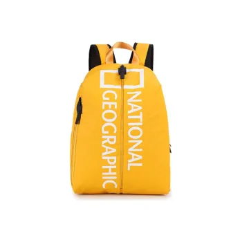 NATIONAL GEOGRAPHIC Polyester Backpack Medium Size Unisex Black Cool/Yellow Trendy/Mint Green