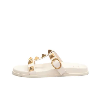 Valentino Women's Roman Stud Slide 'Ivory'