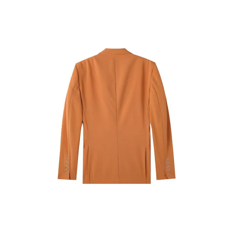 Burberry Business Suits Men Orange Red-1