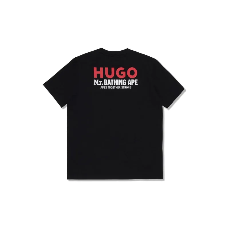 A BATHING APE X Hugo Logo Tee-1