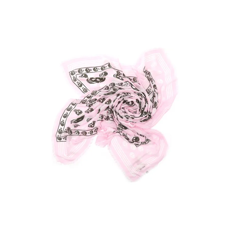 Alexander McQueen Silk Scarves Women's Pink-4