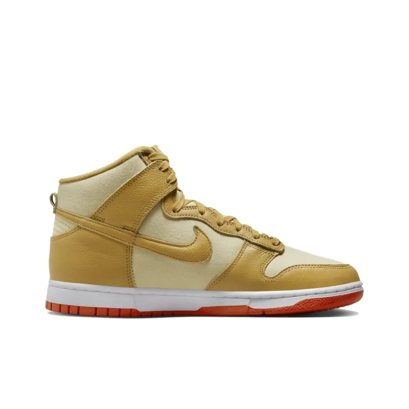Nike Dunk High Wheat Gold Safety Orange-1