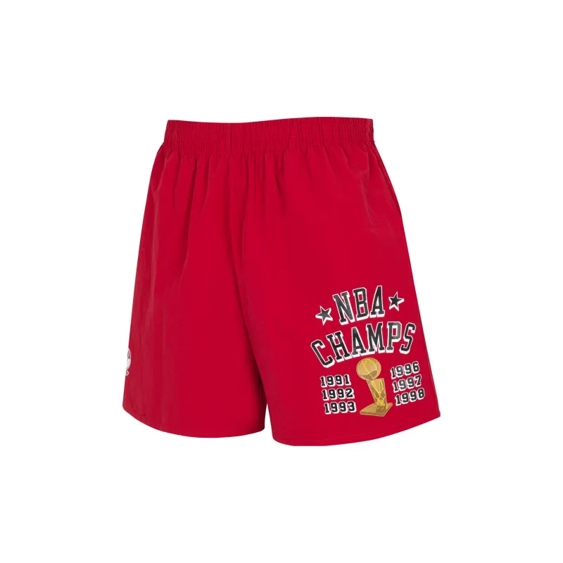 Mitchell Ness Casual Shorts Men Red-1