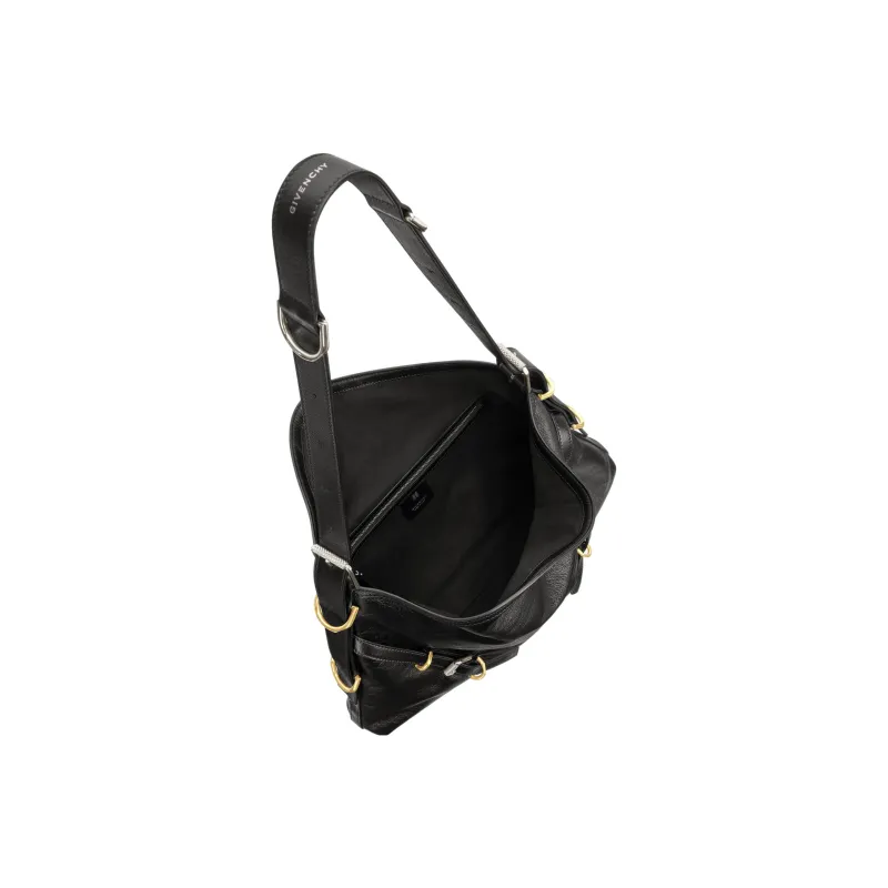 Givenchy Medium Voyou Bag In Leather Black-3