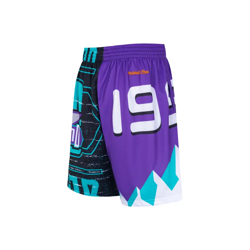 Mitchell Ness Casual Shorts Men Multicolor Purple Blue-2