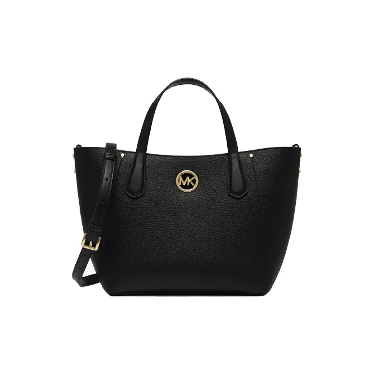 MICHAEL KORS Allison Artificial Leather Basket Bag Tote Bag Shopping Bag Handbag Crossbody Bag Small Size Women's Black-0