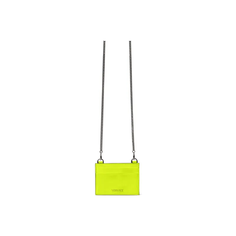 FANSIZHE Cow Leather Card Holder Men's Yellow-1