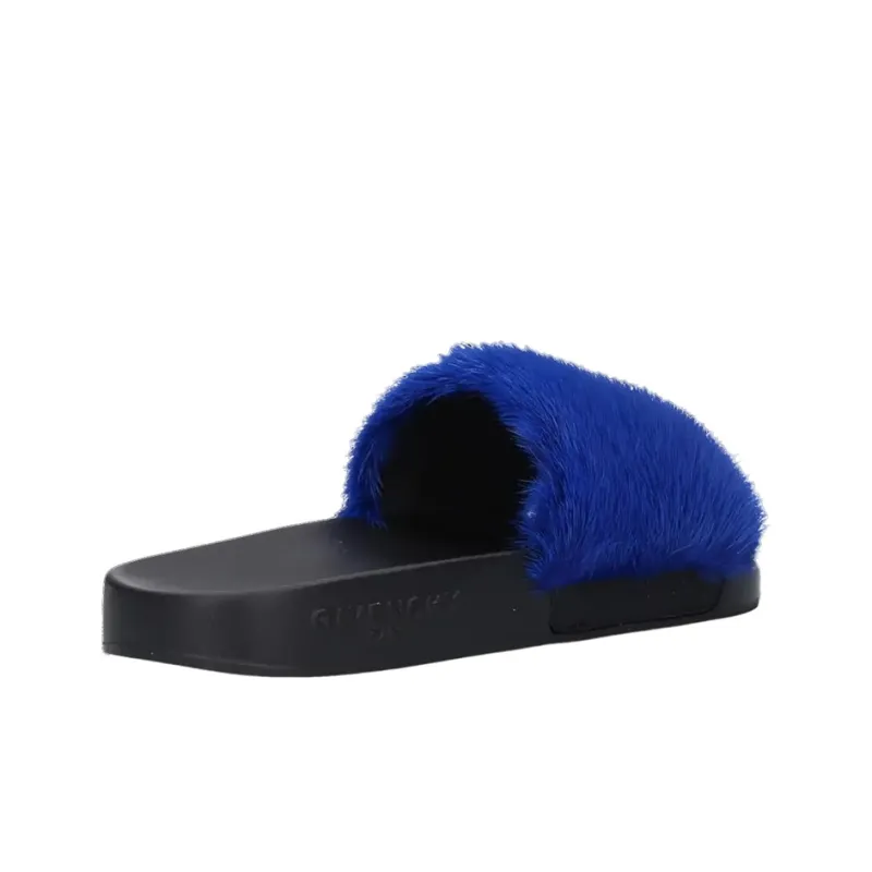 Givenchy Slip Resistant Slide Slippers Women's Blue Black-2