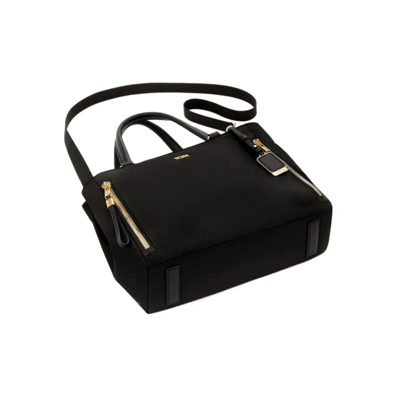 TUMI Nylon Tote Bag, Shopping Bag, Shoulder Bag, Handbag Medium Size Women's Black-3