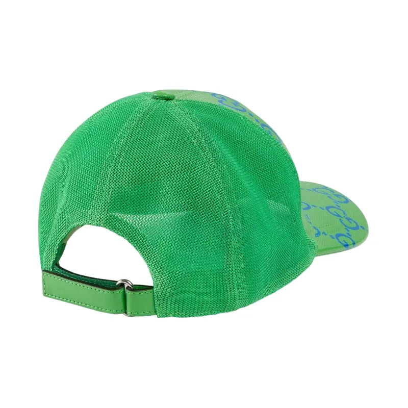 GUCCI Cotton Baseball Caps Women's Green-2