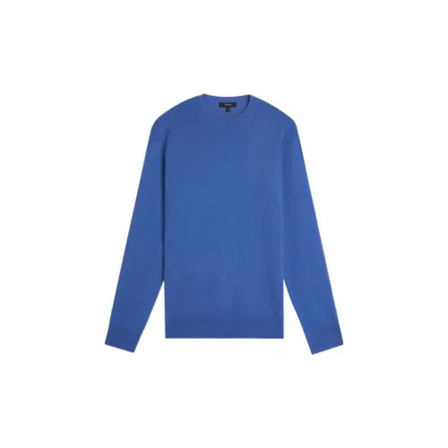 THEORY Cashmere Sweaters Men Bright Blue