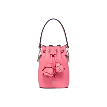 FENDI Mon Tresor Calfskin Bucket Bags Shoulder Bag Crossbody Bag Handbag Mini Women's Pink