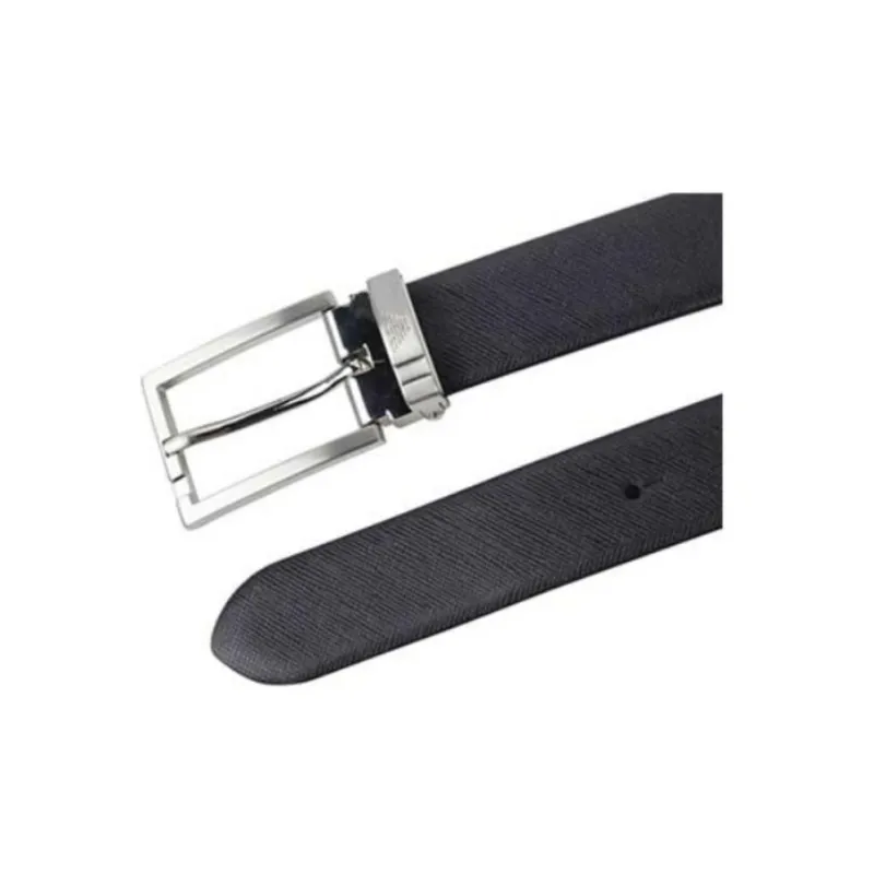 EMPORIO ARMANI Logo Engraved Buckled Belt-3