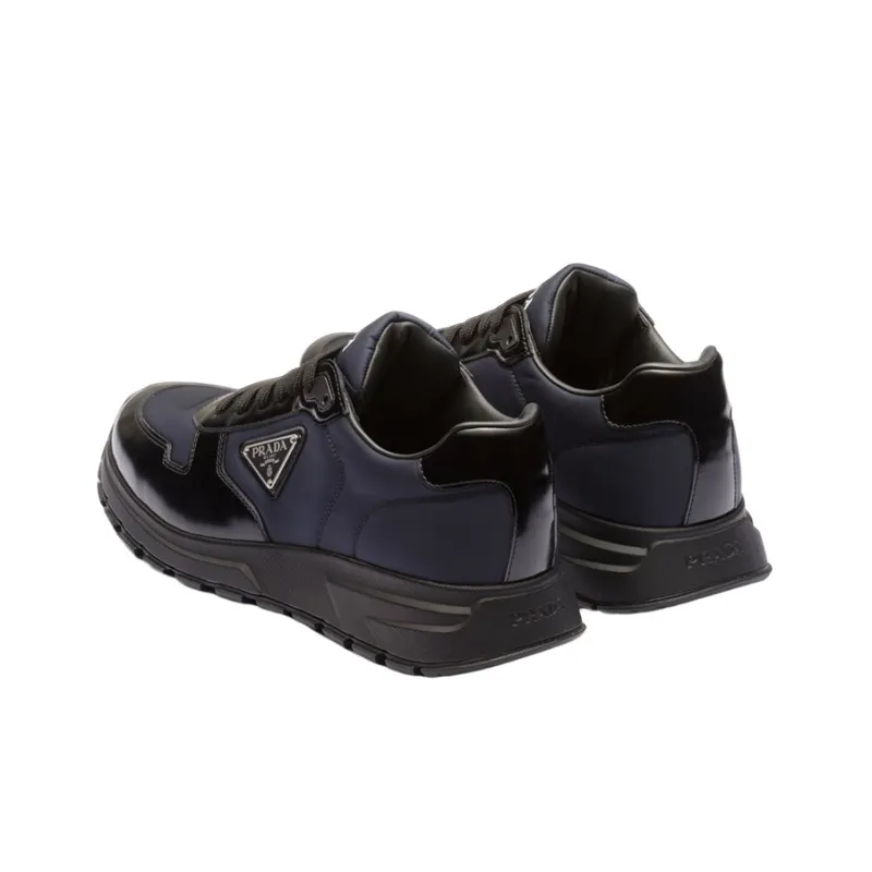 PRADA Prax Re-Nylon Sneaker Black Blue-3