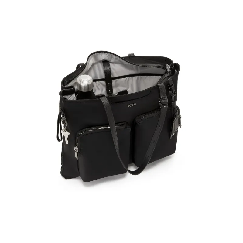TUMI Nylon Tote Bag, Shopping Bag, Handbag, Shoulder Bag Women's Black-3