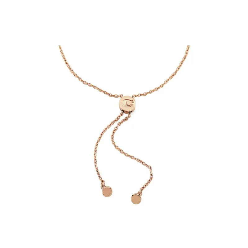 COACH Gold plated Brass Bracelets Women's Rose Gold-4