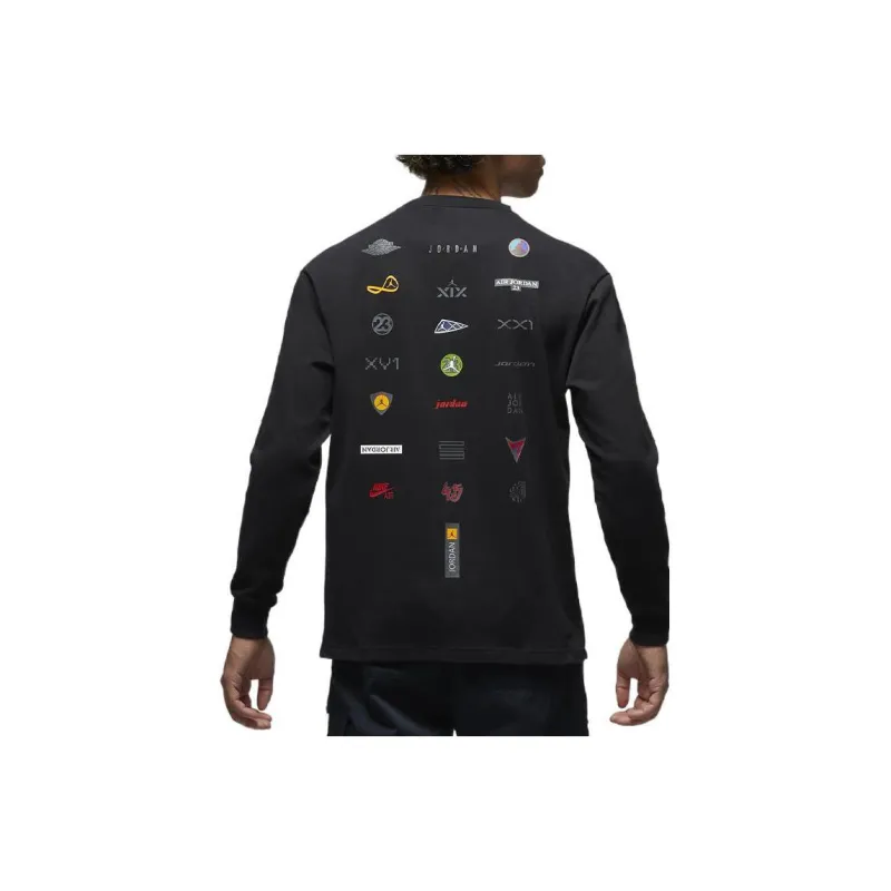 Jordan FLIGHT HERITAGE 85 T Shirt Men's Black-3