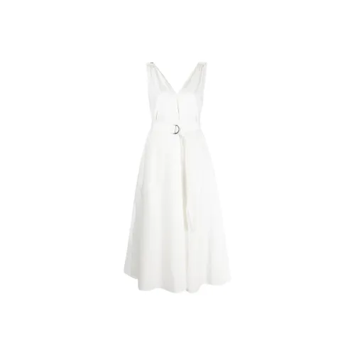 Brunello Cucinelli Sleeveless Dresses Women's White