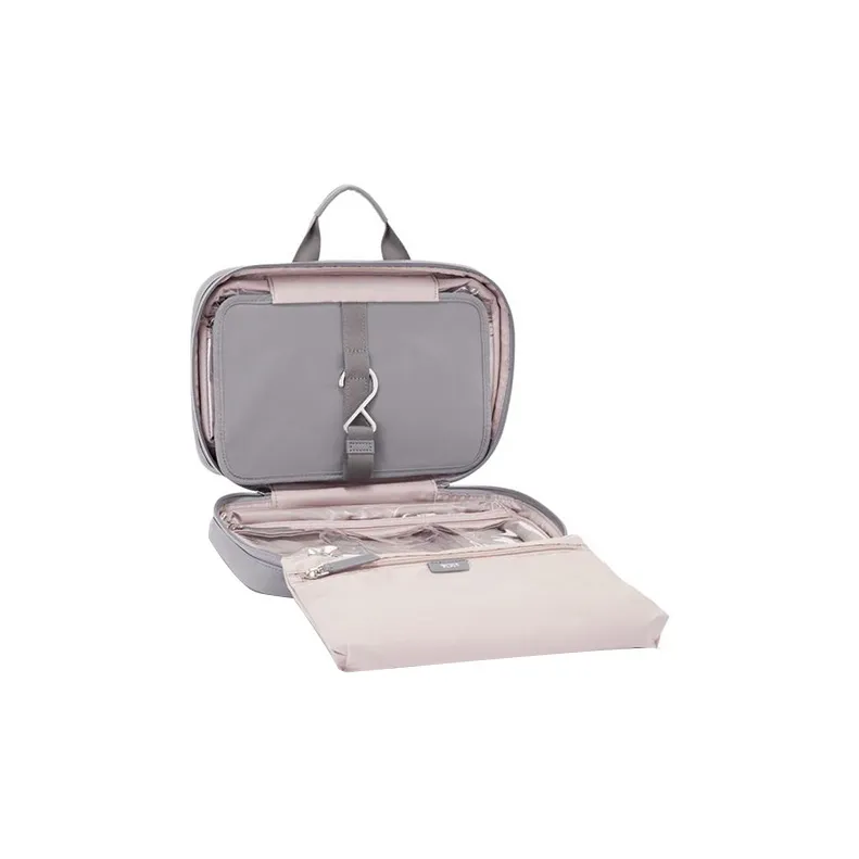 TUMI Voyageur Nylon Makeup Bags Handbags Women's Gray-2