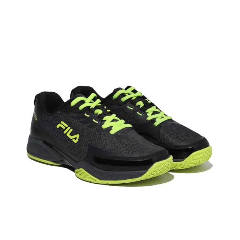 FILA Advantage T7 Cushioning Slip Resistant Low Top Tennis Shoes Unisex Black Green Korean Style-2