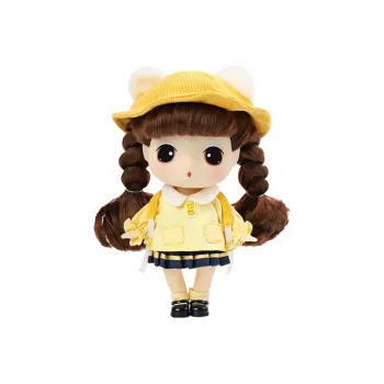 Ddung Lemon Baby Dress Up Doll Women's Back To School Season Cute Ornament 18cm Ball Jointed Dolls