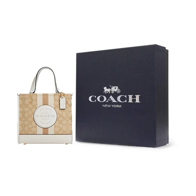 COACH C8417 DEMPSEY TOTE 22 IN SIGNATURE JACQUARD WITH STRIPE AND COACH PATCH-4