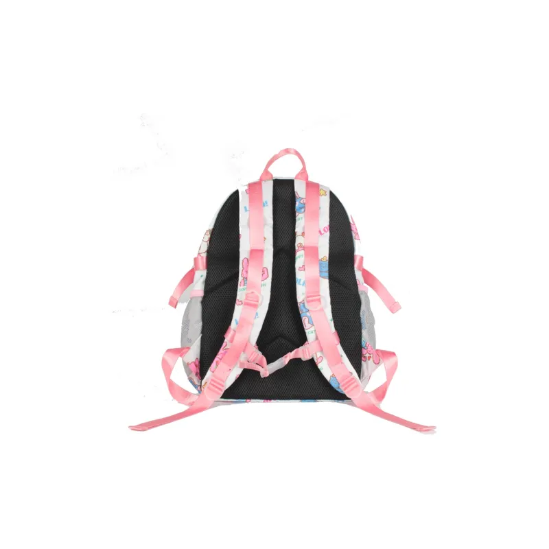 LOLA DESIGN Fabric Backpack Women's Milk White/Royal Blue-1