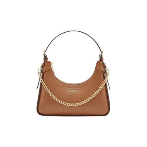 MICHAEL KORS Wilma Leather Handbag Medium Size Women's Acorn Brown