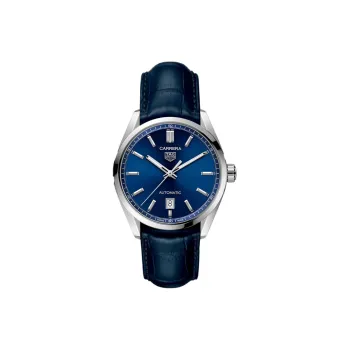 TAG HEUER Automatic Mechanical Movement Men's Watches Watch Blue Dial Stainless Steel Case Leather Strap WBN2112.FC6504
