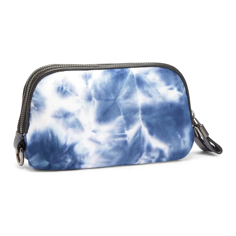 TUMI Voyageur Fabric Clutch Makeup Bag Women's Blue & White-1
