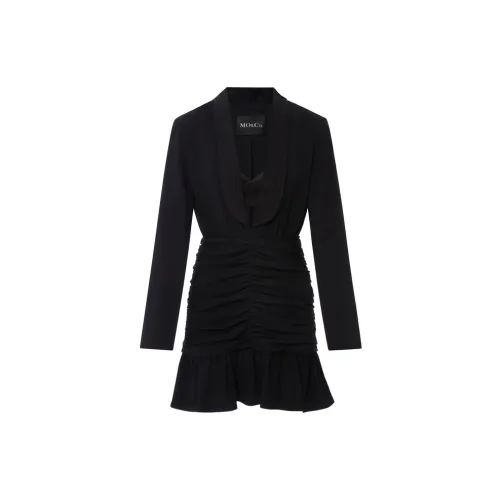 MO&CO Long-Sleeved Dresses Women's Black