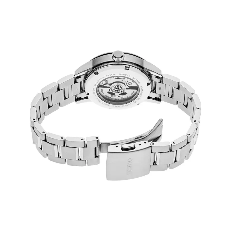 SEIKO Prospe Collection Automatic Mechanical Movement Stainless Steel Strap Watch Unisex Gold Dial SPB241-1