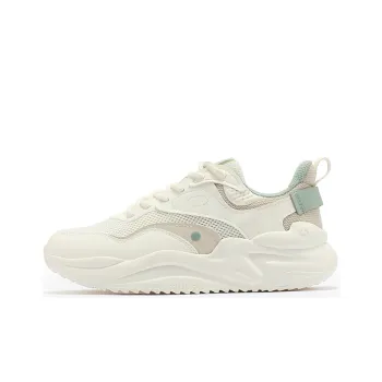 361° Anti Slip And Wear Resistant Lightweight Low Top Sports Casual Shoes Women's White Gray