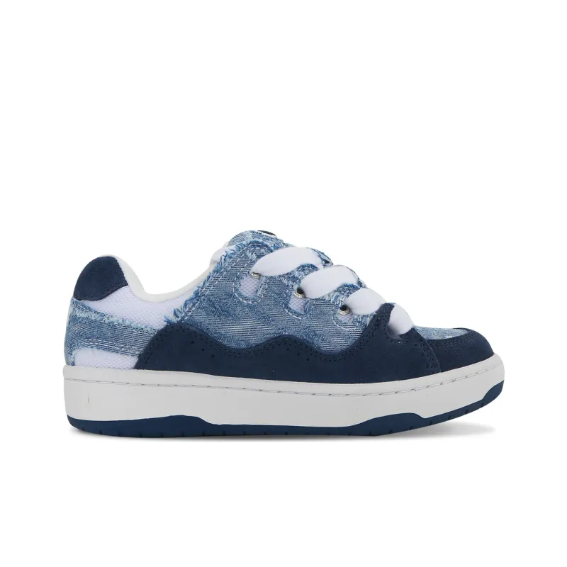 Ollieskate Low Top Skateboard Shoes Unisex Denim Blue-1