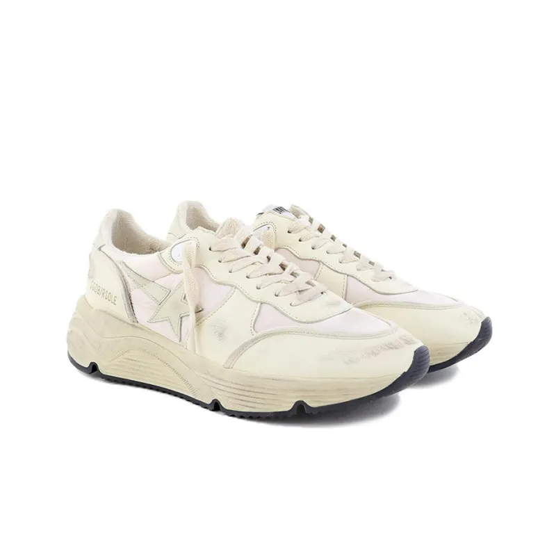 Golden Goose Running Sole Shock Absorbers Low Top Casual Shoes Women's Ecru Vintage Version-2