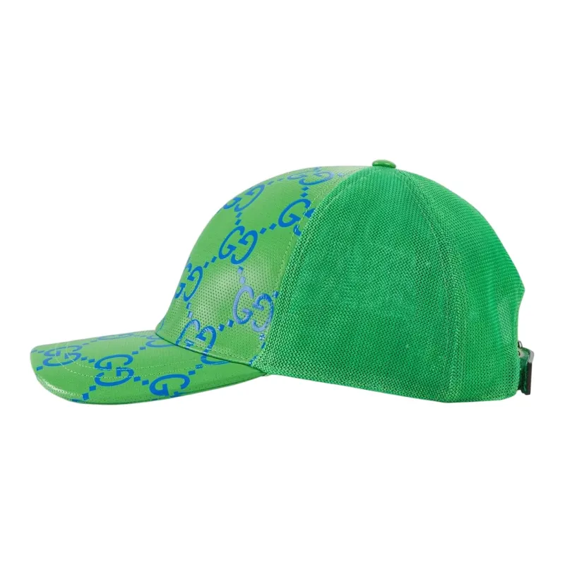 GUCCI Cotton Baseball Caps Women's Green-1
