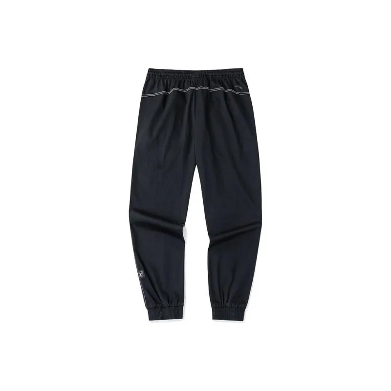 Anta Knitted Sports Pants Men's Basic Black-2-1
