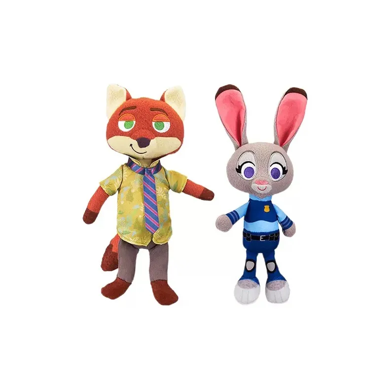 Disney Zootopia Series Nicky Judy Dolls Plush Doll 29cm Height-0