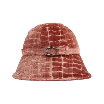 GUCCI Bucket Hats Women's Red Brown