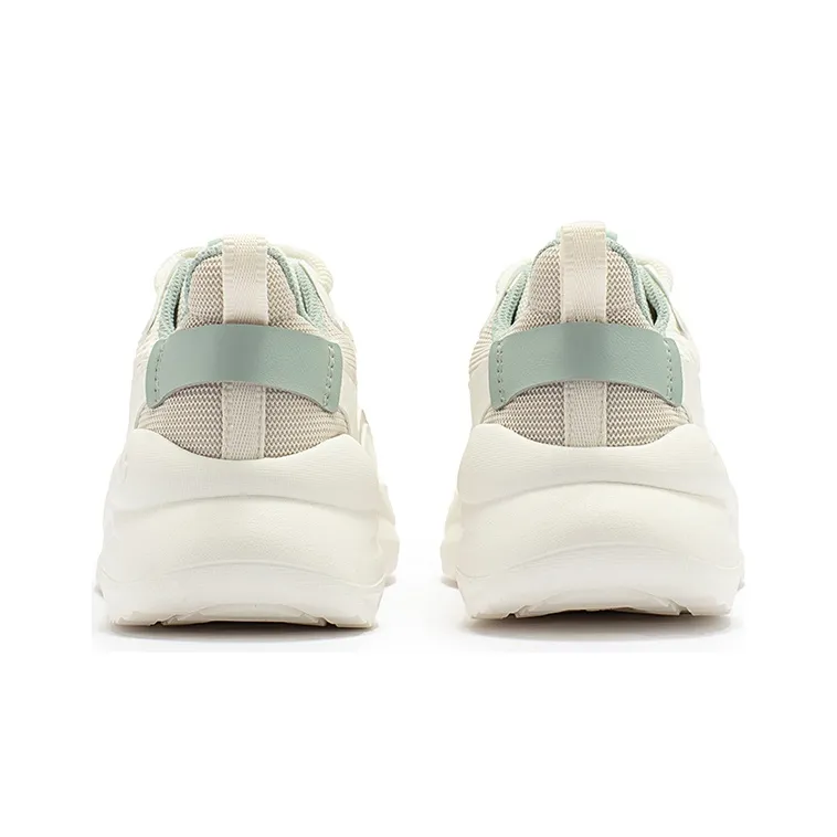 361° Anti Slip And Wear Resistant Lightweight Low Top Sports Casual Shoes Women's White Gray-3