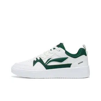 LiNing Line 2.0 At The Beginning Anti Slip Wear Resistant Low Top Skateboard Shoes White Green