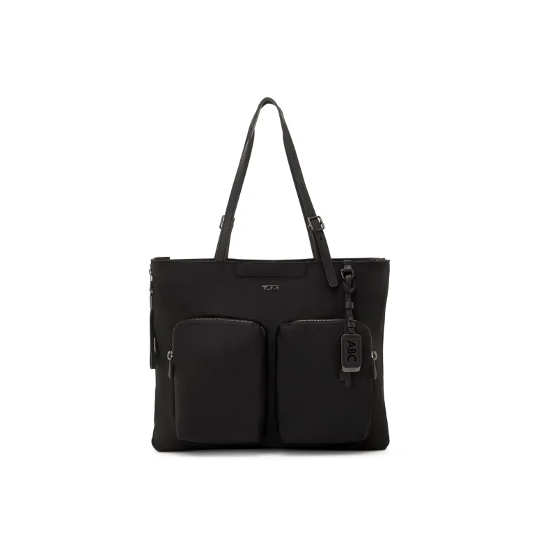 TUMI Nylon Tote Bag, Shopping Bag, Handbag, Shoulder Bag Women's Black-0