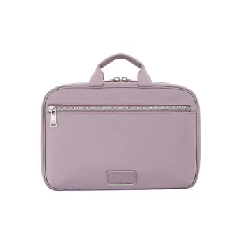 TUMI Voyageur Nylon Makeup Box Handbag Women's Purple Lilac