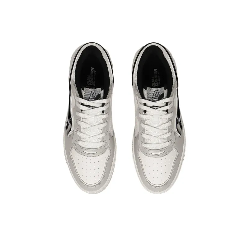 LiNing Qingchao Anti Slip Wear Resistant Low Top Skateboard Shoes Men's Light Smoke Gray-3