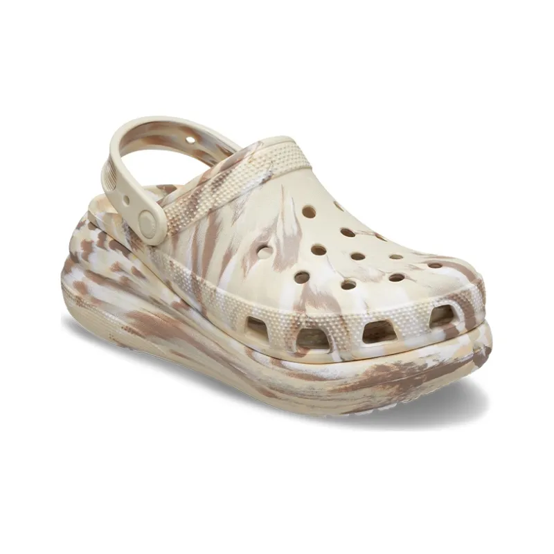 Crocs Classic Crush Marbled Clog 'Bone Multi'-2