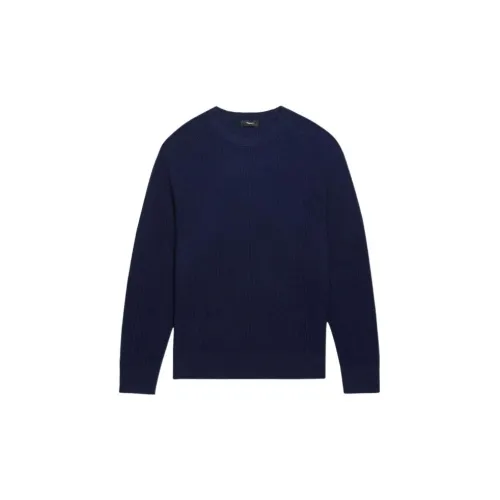 THEORY Cashmere Sweaters Men Sea Blue